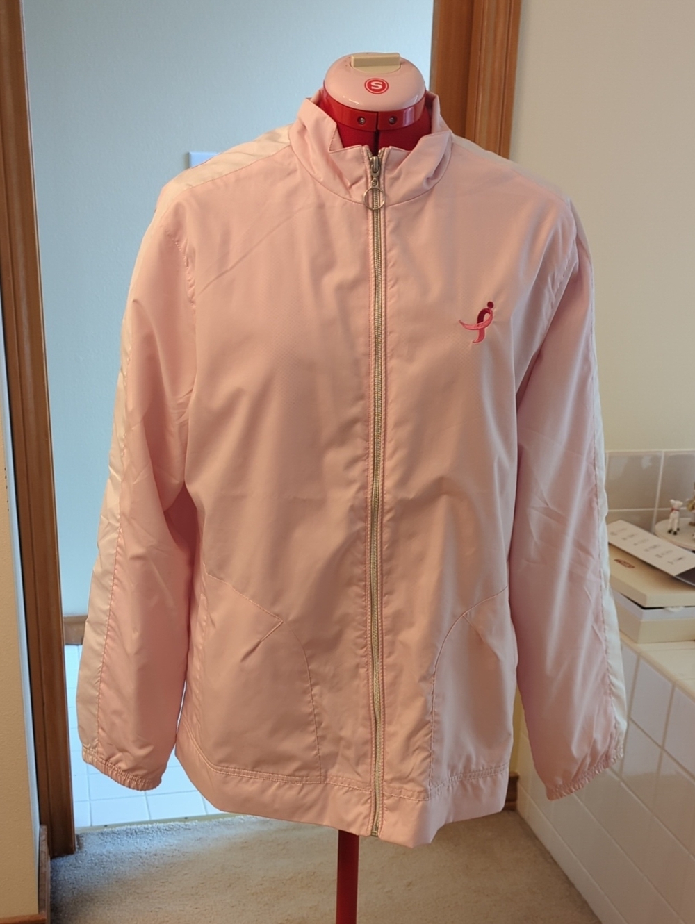 New Balance Light Pink Full-Zip Women's Jacket